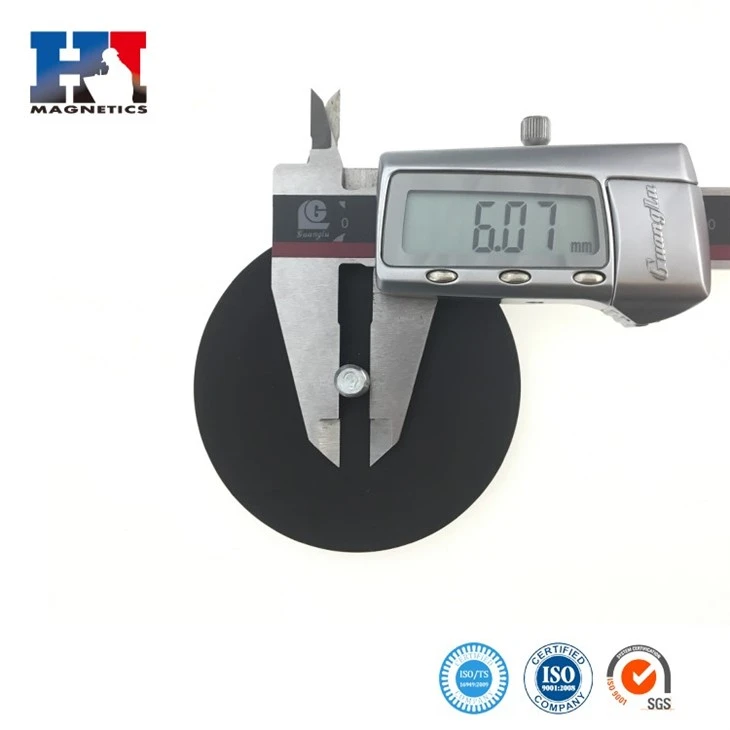 Strong Neodymium Pot Magnet With Vibration-Damping Rubber | M4/M6/M8 Threaded Base For Maximum Holding Power best